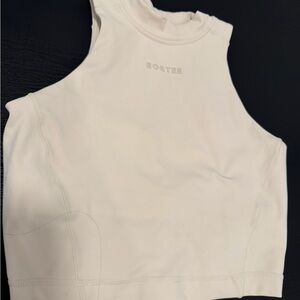 Bo&tee Women's Cream Sleeveless Top